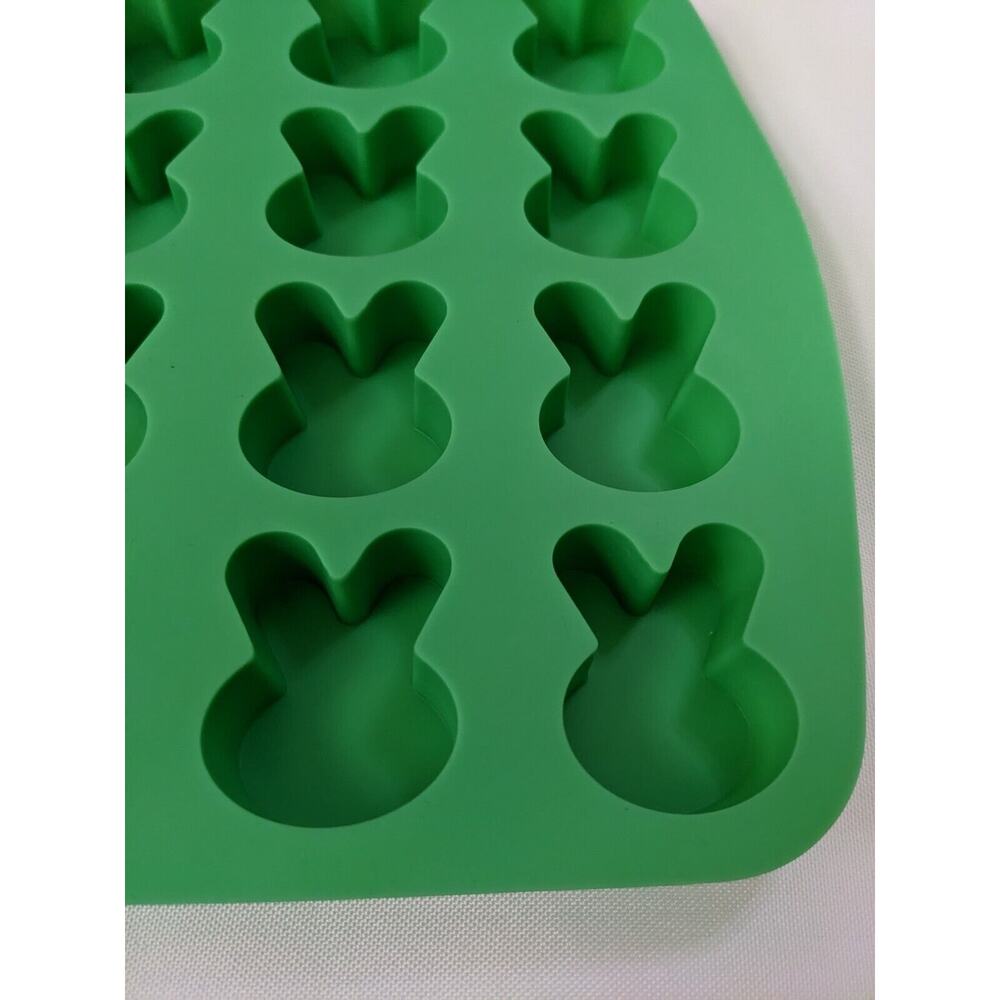24 Cavity Easter Bunny Ear Shape Silicone Baking Mold Chocolate Resin Crafts - Picture 2 of 4